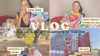 Aniversário da Hadassah de 2 anos no parque Sarah em Brasília| quantas fraldas ela usou?