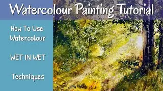 How To Use Wet In Wet Techniques + Advice On Paper Warping
