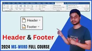 Header and Footer In MS Word | MS Word full course in Hindi | MS Word Complete Video In Hindi
