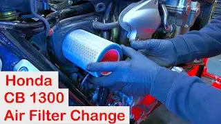Honda CB 1300:-  Air Filter Change !
