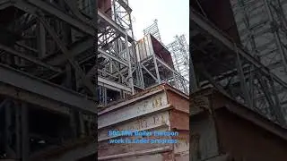 800 MW Boiler Erection work is under progress | NTPC Ramagudam Telangana #shorts