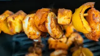 Prawn, Paneer and veggies grill/#grill /#airfryer 