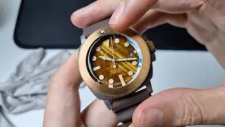 Automatique et cadran en pierre &agrave; 425&euro; ? Voici la Hull Titanium Bronze Tiger Eye