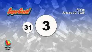 Wisconsin Lottery EveningDraw 01/30/2026