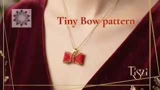 #96 Prepare for Christmas with the Tiny Bow | 3D Bow from Peyote Triangle - Tutorial by Tiszi