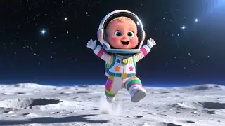 Baby Rocket to the Moon 🚀🌙 | Learn Numbers, Colors, and Space for Kids | Fun Preschoo