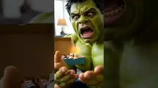 &ldquo;Hulk vs Tiny Shoes &ndash; Epic Fail! 🤣😂🤣😂#trending #funny #cartoon #shorts