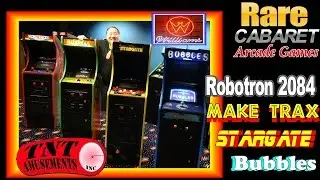 #1170 EVERY Williams CABARET Arcade Game! ROBOTRON-BUBBLES-MAKE TRAX-STARGATE-TNT Amusements