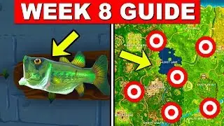 Fortnite ALL Season 6 Week 8 Challenges Guide! Fortnite Battle Royale - FISH TROPHY AND CLAY PIGEONS