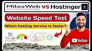 MilesWeb vs Hostinger Speed Test & Performance Comparison | MilesWeb vs Hostinger | Which is Faster?