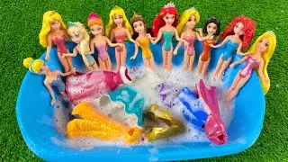 Satisfying ASMR Cleaning! Help Elsa, Anna & Ariel Get Clean Again