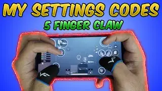 My New Settings & Control Codes (PUBG MOBILE) 3,4,5 Finger Claw Full Gyroscope Sensitivity