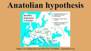 Anatolian hypothesis