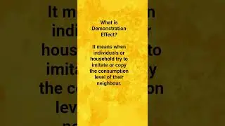 Demonstration Effect #shortvideo