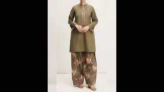 Trendy Printed Trouser With Simple Kurti Design 2025| #viralvideo #shorts #dress #design #trouser