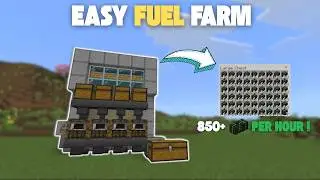 EASIEST FUEL FARM TUTORIAL IN MINECRAFT BEDROCK 1.21+ | KELP FUEL FARM!