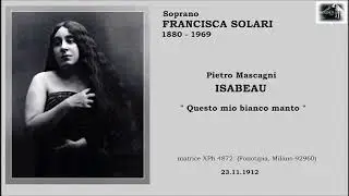 Soprano FRANCISCA SOLARI  -  Isabeau  