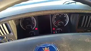 SCANIA R500 V8 Cold start (-13&deg;C)