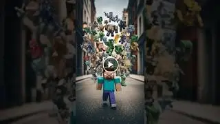 Minecraft Steve Turns Into Every Mob 😱 | Ultimate Transformation#Minecraft #MinecraftShorts #Ai
