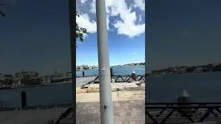 Barangaroo Foreshore walk - waterfront promenade Barangaroo Sydney Australia
