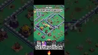 MASS WITCH DESTRUCTION🔥 #clashofclans #shorts