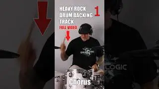 Heavy Rock Drum Backing Track #drumbackingtrack #rockbackingtrack #drumtrack