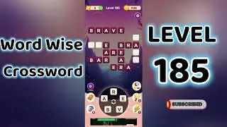 Word Wise Crossword Level 185 🧩 | Smart Crossword Puzzle Walkthrough | Go Answer