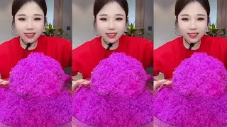 ASMR SHAVED ICE/BIG BITES ICE EATING 