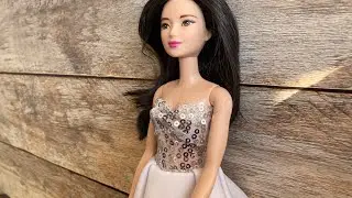 EASIEST BARBIE WEDDING DRESS making for 30 MINUTES DIY