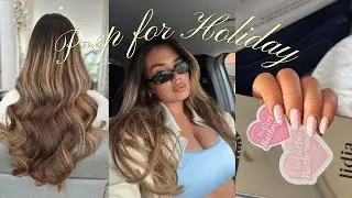 ITALY PREP + GLOW UP | 22 inch Hair, Nails & Pack with Me!