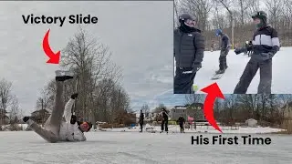 GGTV Tries Backyard Pond Hockey