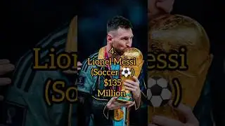 TOP 10 Highest Paid Athletes in the World 2024!🏆💸#shorts #highestpaidathletes