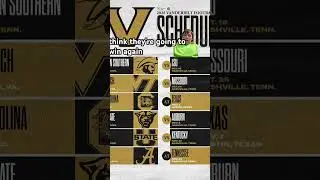Vanderbilt football schedule 2025 ￼
