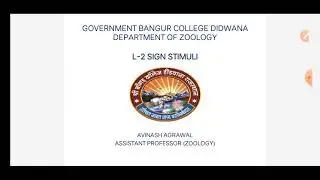 Sign stimuli part -2