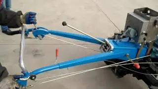 Operate walking tractor