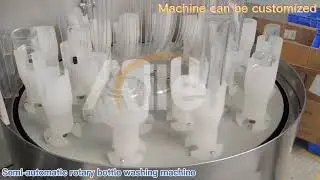 Save Time in Bottle Cleaning! Semi Automatic Rotary Washing Machine