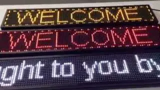 LED Programmable Message Display - P10 Single Colour