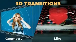 3D Geometry And Like Transitions Premiere Pro Templates