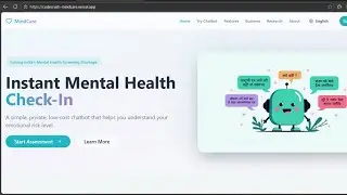 MindCare &ndash; AI-Based Mental Health Check-In Platform | CosmoHack Hackathon