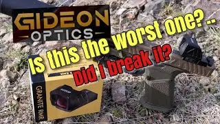 GIDEON OPTICS Granite RMR review and torture test. @GideonOptics2023 #EDC #couponcode #2astrong