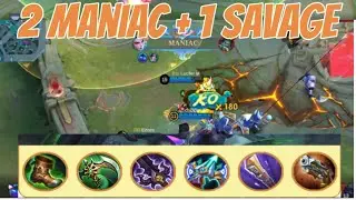 Hanabi Full Build 💪 2 Maniac + 1 Savage RG #mlbb #mobilelegends #hanabiuser