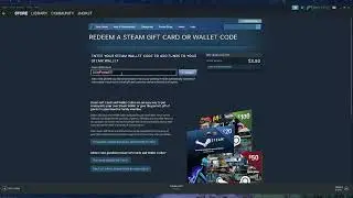 Redeeming A $100 Steam Wallet Card Code On Steam