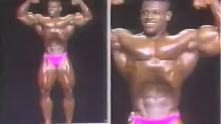 Bodybuilder Edgar Fletcher Posing 1992 Nationals