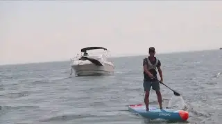 &lsquo;Yes I can&rsquo;: Toronto man with disability paddleboards across Ontario Lake to raise mental health awa