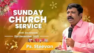 Sunday Church Service | Ps. Steevan | UTCChurch