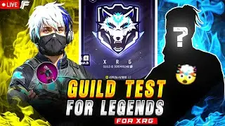 FREE FIRE LIVE TOP 1 GUILD TEST⚡1V2 WITH XRG MEMBERS ROAD TO 8K FAMILY #freefire #fflive #guildtest