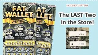 Fat Wallet 😲 Indiana Scratch Off Tickets - Hoosier Lottery - $40 Session