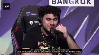 G2 Esports Press Conference after their loss to T1 in VCT Masters Bangkok Grand Finals