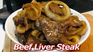 How To Cook Beef Liver with Onion | Beef Liver Steak Recipe @AmsKitchen