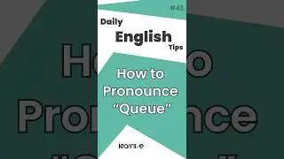 How to Pronounce &ldquo;Queue&rdquo; Correctly | Daily English | Learnivo #ESL #dailyenglish #english #ieltsexam